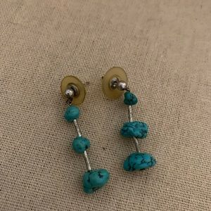 Vintage old pawn turquoise dangle earrings